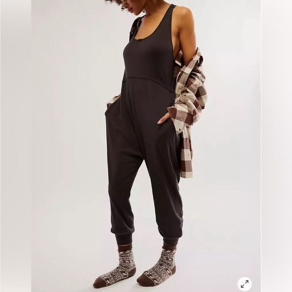 Free People Downtime Nightie In Brown - Picture 2 of 3